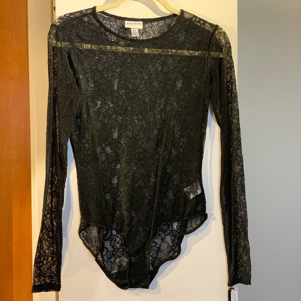 Black lace one piece in size small